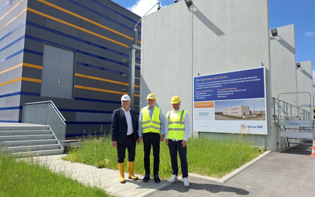 Neckar Netze und Netze BW stärken mit neuem Umspannwerk Esslingen West die Versorgungssicherheit 